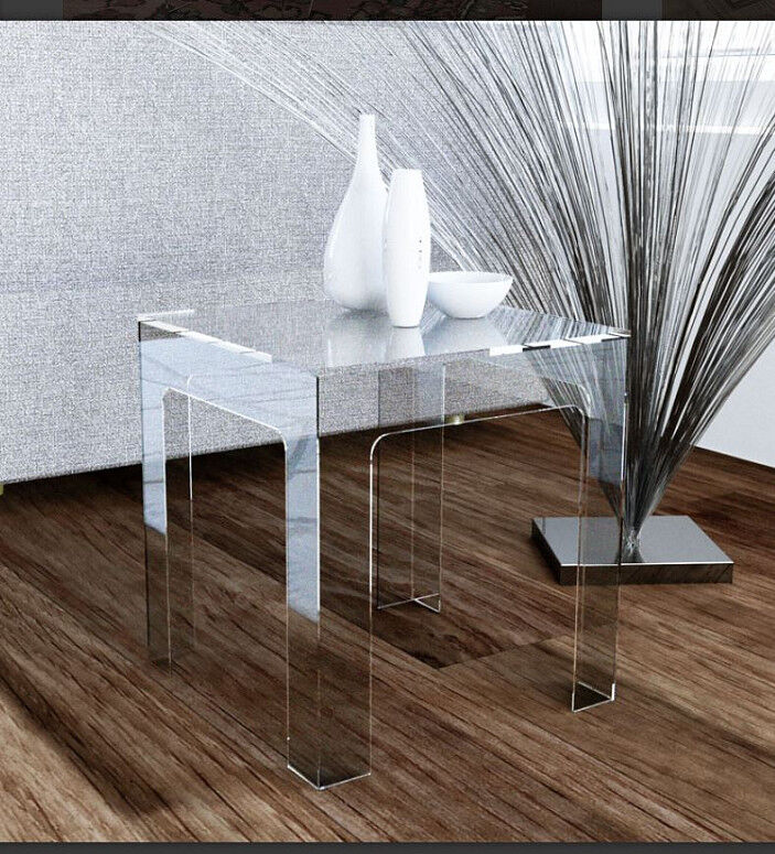 Petrozzi Table basse Luce en plexiglas au choix en 18 coloris - Trasparente