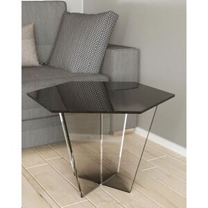 Petrozzi Table Basse Ezio En Plexiglas au choix en 18 Couleurs - Nero Satinato - Nero Sat