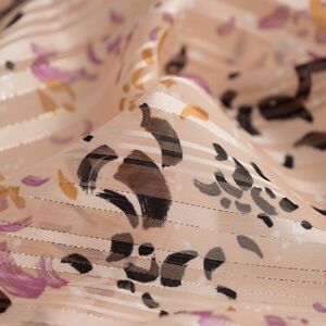 Tissu mousseline fil lurex pinceau Nude - MT - Mondial Tissus - Publicité Tissu mousseline fil lurex pinceau Nude - MT - Mondial Tissus - Publicité