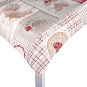 Tissu protège table imprimé poules - Mondial Tissus - Publicité Tissu protège table imprimé poules - Mondial Tissus - Publicité