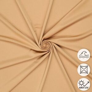 Maille lycra stretch maillot de bain unie caramel - Mondial Tissus - Publicité Maille lycra stretch maillot de bain unie caramel - Mondial Tissus - Publicité