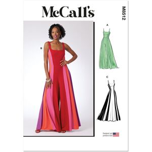 McCalls Patron Mc Call's M8512D5 Combinaison ou robe longue du 32 au 40 - McCall's - Mondial Tissus - Publicité McCalls Patron Mc Call's M8512D5 Combinaison ou robe longue du 32 au 40 - McCall's - Mondial Tissus - Publicité