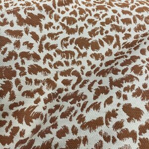 Tissu jacquard fleuri léopard terracotta - Linder - Mondial Tissus - Publicité Tissu jacquard fleuri léopard terracotta - Linder - Mondial Tissus - Publicité