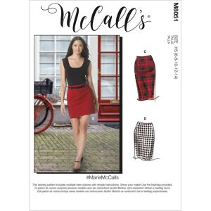 Patron McCALL's 8051H5 Jupe crayon 5 longueurs MarieMcCalls - de 34 au 42 - McCall's - Mondial Tissus - Publicité Patron McCALL's 8051H5 Jupe crayon 5 longueurs MarieMcCalls - de 34 au 42 - McCall's - Mondial Tissus - Publicité