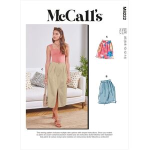 McCalls Patron McCall's 8222F5 - Jupe crayon taille haute du 44 au 52 - McCall's - Mondial Tissus - Publicité McCalls Patron McCall's 8222F5 - Jupe crayon taille haute du 44 au 52 - McCall's - Mondial Tissus - Publicité