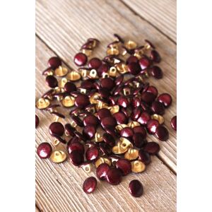 Lot de 5 boutons shiny bordeaux 10 mm - Eglantine et Zoé - Mondial Tissus - Publicité Lot de 5 boutons shiny bordeaux 10 mm - Eglantine et Zoé - Mondial Tissus - Publicité