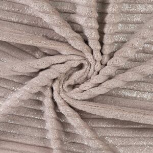 Tissu douillette matelassé rayures pailletées beige - Mondial Tissus - Publicité Tissu douillette matelassé rayures pailletées beige - Mondial Tissus - Publicité
