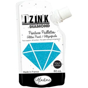 Peinture textile 3D paillettes izink diamond bleu caraïbe 80 ml - Aladine - Mondial Tissus - Publicité Peinture textile 3D paillettes izink diamond bleu caraïbe 80 ml - Aladine - Mondial Tissus - Publicité