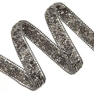 Mondial Tissus - MT 15mm - Noir - Paillettes - Sequin Ribbon - Publicité Mondial Tissus - MT 15mm - Noir - Paillettes - Sequin Ribbon - Publicité