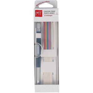 Crayon craie porte mines + recharges MT - MT - Mondial Tissus - Publicité Crayon craie porte mines + recharges MT - MT - Mondial Tissus - Publicité