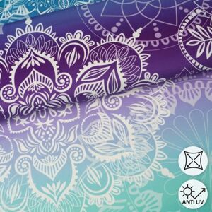 Albstoffe - Lycra recyclé - Turquoise - Mandala - Tissu - Publicité Albstoffe - Lycra recyclé - Turquoise - Mandala - Tissu - Publicité