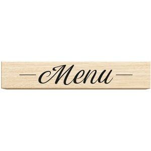 Tampons en bois rectangle inscription "Menu" - Aladine - Mondial Tissus - Publicité Tampons en bois rectangle inscription "Menu" - Aladine - Mondial Tissus - Publicité