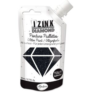 Bernette - Izink Diamond - Noir - 80 ml - peinture textile - Publicité Bernette - Izink Diamond - Noir - 80 ml - peinture textile - Publicité