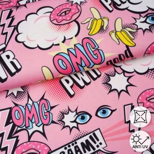 Tissu lycra et polyester recyclé maillot bain et sport mots pop rose - Albstoffe - Albstoffe - Mondial Tissus - Publicité Tissu lycra et polyester recyclé maillot bain et sport mots pop rose - Albstoffe - Albstoffe - Mondial Tissus - Publicité