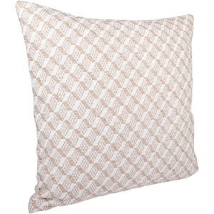 Mondial Tissus - Housse de coussin géométrique - ecru - 40x40cm - Cushion cover - Publicité Mondial Tissus - Housse de coussin géométrique - ecru - 40x40cm - Cushion cover - Publicité