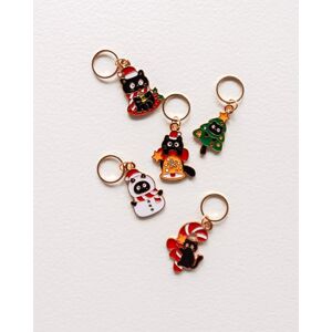 Lot de 5 anneaux marqueurs de maille CatsMas - Hello Kim - Hello Kim - Mondial Tissus - Publicité Lot de 5 anneaux marqueurs de maille CatsMas - Hello Kim - Hello Kim - Mondial Tissus - Publicité