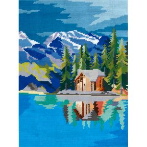 Alpes canevas 40x50cm - DMC - Mondial Tissus - Publicité Alpes canevas 40x50cm - DMC - Mondial Tissus - Publicité