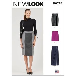 Patron New Look N°6792 - jupes pour jeunes femmes 32-42 - Newlook - Mondial Tissus - Publicité Patron New Look N°6792 - jupes pour jeunes femmes 32-42 - Newlook - Mondial Tissus - Publicité