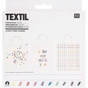 Set de 10 feutres textiles - Rico Design - Rico Design - Mondial Tissus - Publicité Set de 10 feutres textiles - Rico Design - Rico Design - Mondial Tissus - Publicité