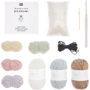 Rico Design GmbH & Co.KG Ricorumi Ensemble de crochet Baby Couvertures Arc-en-ciel Pastel - Kit de loisirs créatifs - Publicité Rico Design GmbH & Co.KG Ricorumi Ensemble de crochet Baby Couvertures Arc-en-ciel Pastel - Kit de loisirs créatifs - Publicité