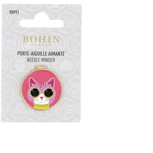 Bohin - Porte aiguille magnétique 28mm chat - 28mm - Needle Case - Publicité Bohin - Porte aiguille magnétique 28mm chat - 28mm - Needle Case - Publicité