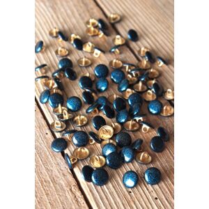 Lot de 5 boutons shiny bleu pétrole 10 mm - Eglantine et Zoé - Mondial Tissus - Publicité Lot de 5 boutons shiny bleu pétrole 10 mm - Eglantine et Zoé - Mondial Tissus - Publicité
