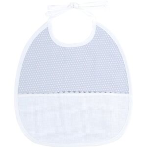 DMC - Bib - Gris - Motif pois - bib - Publicité DMC - Bib - Gris - Motif pois - bib - Publicité