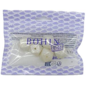 Bohin - Perle hexagonale 17mm nacrée silicone - 17 mm - pearlescent silicone - Beads - Publicité Bohin - Perle hexagonale 17mm nacrée silicone - 17 mm - pearlescent silicone - Beads - Publicité