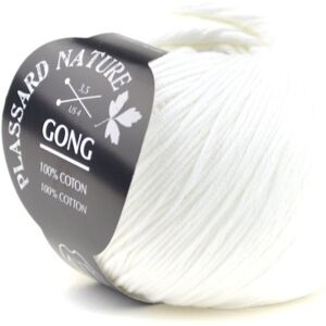 Pelote de fil à tricoter Gong blanc optique 130 m - Plassard - Plassard - Mondial Tissus - Publicité Pelote de fil à tricoter Gong blanc optique 130 m - Plassard - Plassard - Mondial Tissus - Publicité