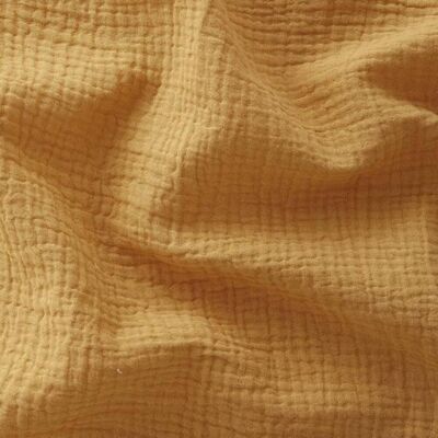 Mondial Tissus - Double Gaze 280cm - Moutarde - Fabric - Publicité Mondial Tissus - Double Gaze 280cm - Moutarde - Fabric - Publicité