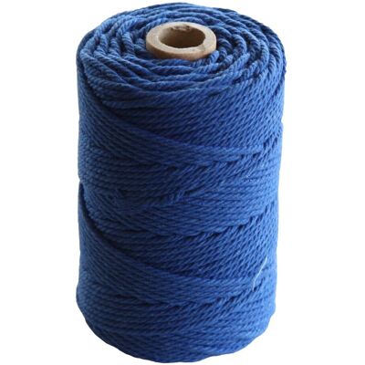 Pelote corde macramé coton bleu roi 200g 2,2mmx70m - Artemio - Mondial Tissus - Publicité Pelote corde macramé coton bleu roi 200g 2,2mmx70m - Artemio - Mondial Tissus - Publicité
