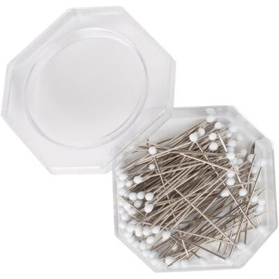 Boîte de 100 épingles extra longues blanches 46 x 0.90 mm - Bohin - Mondial Tissus - Publicité Boîte de 100 épingles extra longues blanches 46 x 0.90 mm - Bohin - Mondial Tissus - Publicité