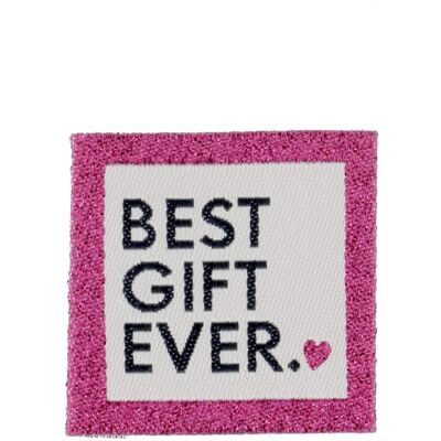 Lot 4 Étiquettes tissées "best gift ever" - Bohin - Bohin - Mondial Tissus - Publicité Lot 4 Étiquettes tissées "best gift ever" - Bohin - Bohin - Mondial Tissus - Publicité