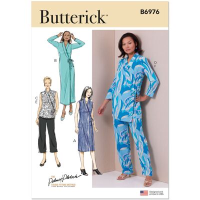 Butterick B6976B5 Robe Haut Pantalon - Vêtements - Publicité Butterick B6976B5 Robe Haut Pantalon - Vêtements - Publicité