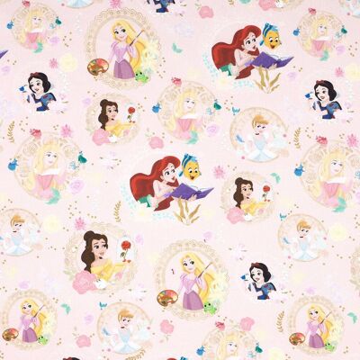 Tissu cretonne princesses Disney - Mondial Tissus - Publicité Tissu cretonne princesses Disney - Mondial Tissus - Publicité