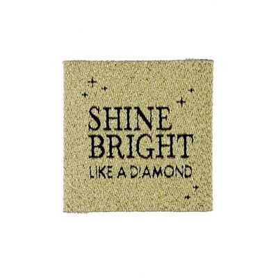 Lot 4 Étiquettes tissées "shine bright" - Bohin - Bohin - Mondial Tissus - Publicité Lot 4 Étiquettes tissées "shine bright" - Bohin - Bohin - Mondial Tissus - Publicité