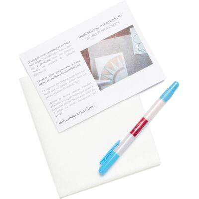 Kit de Transfert de Tissu Réutilisable Bohin - 30x50cm - Publicité Kit de Transfert de Tissu Réutilisable Bohin - 30x50cm - Publicité