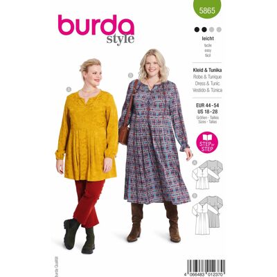 Burda B 5865 - Patron de vêtement - Publicité Burda B 5865 - Patron de vêtement - Publicité