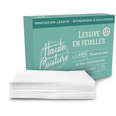 Haute Couture - Feuilles de lessive - 60 Lavages - N/A - Publicité Haute Couture - Feuilles de lessive - 60 Lavages - N/A - Publicité