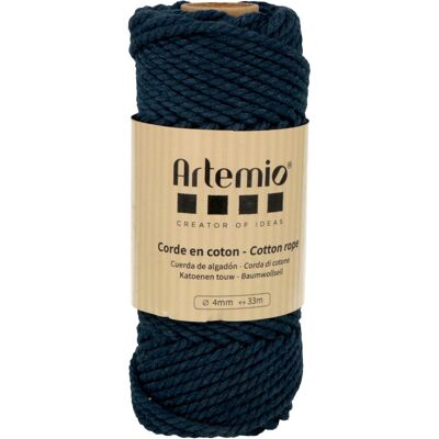 Pelote corde macramé coton torsadée stormy 4mmx35m 250g - Artemio - Mondial Tissus - Publicité Pelote corde macramé coton torsadée stormy 4mmx35m 250g - Artemio - Mondial Tissus - Publicité