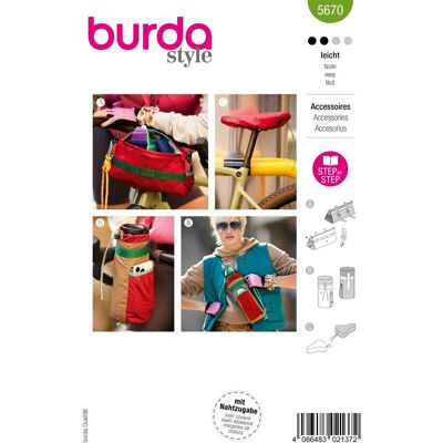 Patron Burda 5670 - ensemble cycliste T.U - Burda - Mondial Tissus - Publicité Patron Burda 5670 - ensemble cycliste T.U - Burda - Mondial Tissus - Publicité