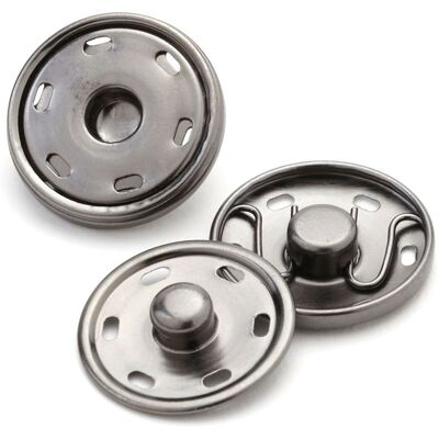 Boutons pression gris 30 mm - Bohin - Mondial Tissus - Publicité Boutons pression gris 30 mm - Bohin - Mondial Tissus - Publicité