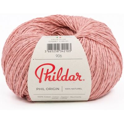 Phildar - Origin - vieux rose - coton 50g - Yarn - Publicité Phildar - Origin - vieux rose - coton 50g - Yarn - Publicité