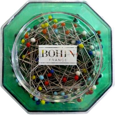 Bohin - Épingles - Épingles à tête de verre super fines pour quilting - Publicité Bohin - Épingles - Épingles à tête de verre super fines pour quilting - Publicité