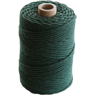 Pelote corde macramé coton vert foncé 200g 2,2mmx70m - Artemio - Mondial Tissus - Publicité Pelote corde macramé coton vert foncé 200g 2,2mmx70m - Artemio - Mondial Tissus - Publicité
