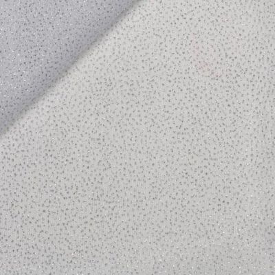 Tissu tulle blanc paillettes argentées - Mondial Tissus - Publicité Tissu tulle blanc paillettes argentées - Mondial Tissus - Publicité