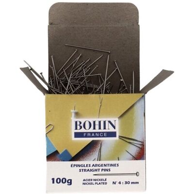 BOHIN - Pin 30mm 0.85mm No.4 - 800pcs - Épingles à couture - Publicité BOHIN - Pin 30mm 0.85mm No.4 - 800pcs - Épingles à couture - Publicité