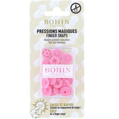 Pressions magiques 13mm rose x8 - Bohin - Mondial Tissus - Publicité Pressions magiques 13mm rose x8 - Bohin - Mondial Tissus - Publicité