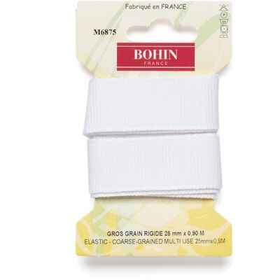 Ceinture pour jupe - Gros grain rigide 28 mm - Bohin - Mondial Tissus - Publicité Ceinture pour jupe - Gros grain rigide 28 mm - Bohin - Mondial Tissus - Publicité
