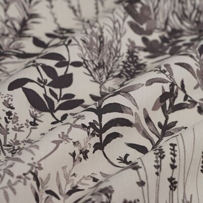 Mondial Tissus MT Beige - Herbier - Ecovero percale - fabric - Publicité Mondial Tissus MT Beige - Herbier - Ecovero percale - fabric - Publicité